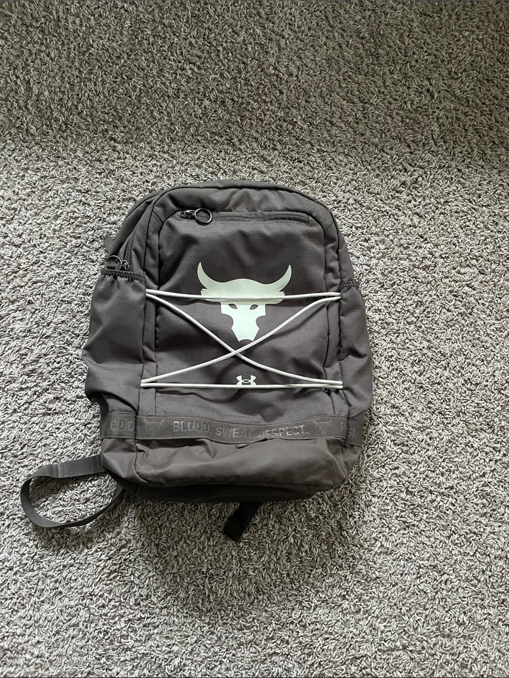 Under Armour Men’s Gray Project Rock Bungee Backpack